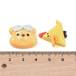 Tiere undurchsichtige Harz Decoden Cabochons RESI-A036-06