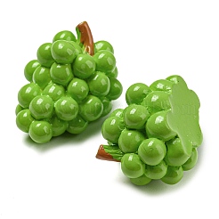 Frucht-Deko-Cabochons aus undurchsichtigem Harz RESI-H156-01-01