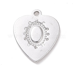 Cabochon-Fassungen für Anhänger aus Edelstahl 304 STAS-G287-11