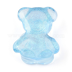 Bären-Cabochons aus transparentem Harz RESI-N039-02