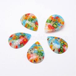 Handgefertigte Millefiori Glas Cabochons LAMP-G121-36