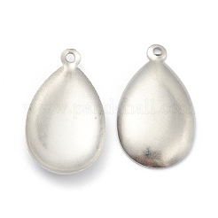 Anlaufgeschützte Cabochon-Fassungen für Anhänger aus Edelstahl 304 STAS-G245-01