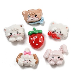 Undurchsichtige Decoden-Cabochons aus Harz RESI-G099-06