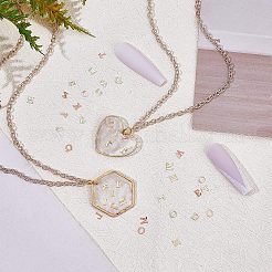 1040 Stück Messing-Cabochons im 26-Stil MRMJ-OC0002-99