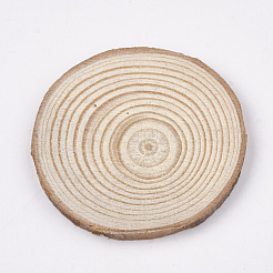 Ungefärbte unfertige Holzcabochons WOOD-T011-23