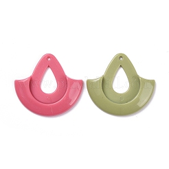 Acryl Anhänger Cabochon Fassungen OACR-S021-07-M