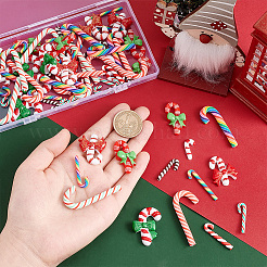 72 stücke 12 arten weihnachtsthema opake harz cabochons CRES-GA0001-09