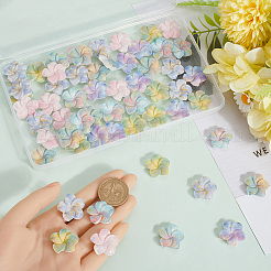 60 Stück 6 Farben opake Harz Decoden Cabochons RESI-SC0005-82