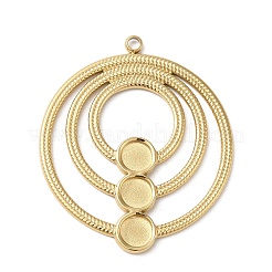 Cabochon-Fassungen für Anhänger aus Edelstahl 304 STAS-K263-41G