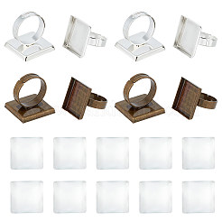 DIY-Sets zur Herstellung von Rohlingen für Fingerringe DIY-UN0005-74