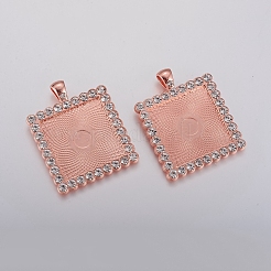 Aluminium-Anhänger Fassungen für Cabochons X-ALRI-TAC0001-05A-RG