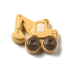 Cabochons aus undurchsichtigem Harz mit Fahrzeugmotiven RESI-C056-03E