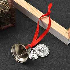 Rundes Ornament aus Legierungssublimationsdruck HJEW-JM02216