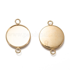Cabochon-Anschlussfassungen aus Edelstahl 304 STAS-H130-23E-G