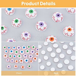 32 Stück 8 Stile Harz Handwerk Puppenaugen Cabochons DIY-FH0007-28