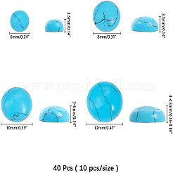 Synthetik Türkiscabochons G-AR0001-02