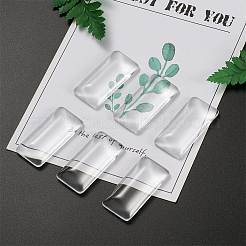 Transparentes Rechteck Glas Cabochons GGLA-KS0001-02