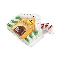 Weihnachts-Deko-Cabochons aus undurchsichtigem Harz RESI-U006-05H