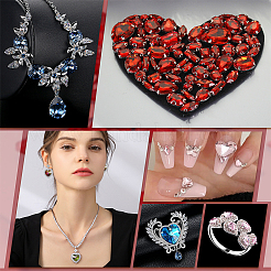 50 Stück Glas-Strass-Cabochons RGLA-FG0001-15B