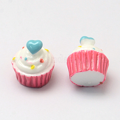Herz mit Kuchen Harzcabochons CRES-R183-04B