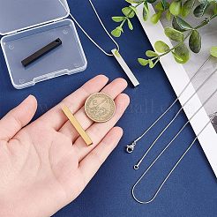 DIY-Sets zur Herstellung von Halsketten mit rechteckigem Anhänger DIY-UN0003-52