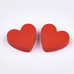 Bemalte Holzcabochons WOOD-Q040-005A