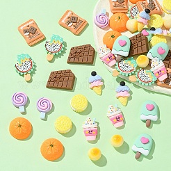 50 Stück 10 Stile Harz-Decoden-Cabochons CRES-YW0001-28