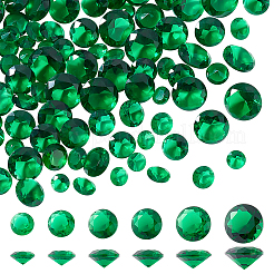 6 Stil: diamantförmige Zirkonia-Cabochons mit spitzer Rückseite ZIRC-PH0001-37