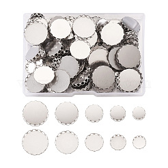 150 stücke 5 arten 316 chirurgischem edelstahl spitze rand lünette tassen STAS-CD0001-09