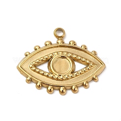 Cabochon-Fassungen für Anhänger aus Edelstahl 304 STAS-K263-40G