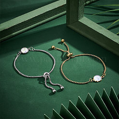 Bausatz für ein leeres Kuppelgliederarmband zum Selbermachen DIY-UN0005-27