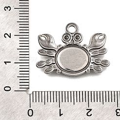 Cabochon-Fassungen für Anhänger aus Edelstahl 304 STAS-H477-03A-P