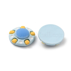 Cabochons aus undurchsichtigem Harz mit Weltraummotiven CRES-WH0001-52
