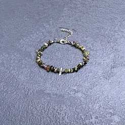 Armbänder aus natürlichen Turmalin-Chip-Perlen für Frauen IW6789-50