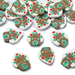 Weihnachten Thema handgemachte Fimo Cabochons CLAY-M005-20