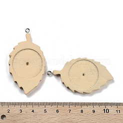Hölzerne Anhänger Cabochon Fassungen WOOD-XCP0001-94B