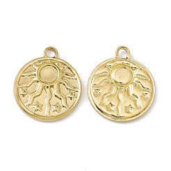 PVD-Vakuumbeschichtung 304 Edelstahl Anhänger Cabochon Fassungen STAS-G278-01G