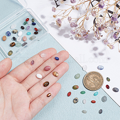 48 Stück 24 Stile natürliche gemischte Edelstein-Cabochons G-PH0002-54