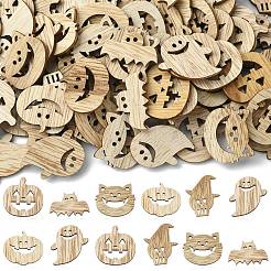 25 stücke halloween thema holz cabochons WOOD-CJC0005-56