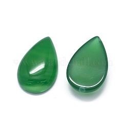 Natürlich gefärbte und erhitzte grüne Onyx-Achat-Cabochons G-O175-28