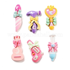 Undurchsichtige Decoden-Cabochons aus Harz RESI-B027-06