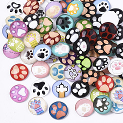 Glas cabochons GGLA-R040-12mm-05
