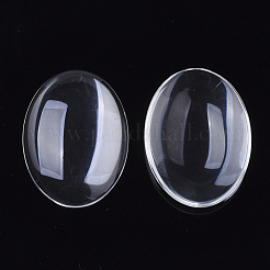 Transparente Glas Cabochons GGLA-R022-30x40-B