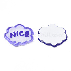 Transparent bedruckte Acryl-Cabochons TACR-N016-38
