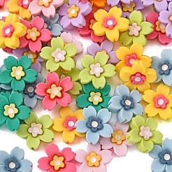 70 Stück 7 Farben undurchsichtige Harz-Cabochons CRES-CJ0001-52