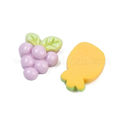 Cabochons aus opakem Harz mit Obstmotiv CRES-C016-01