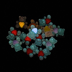 Leuchtende transparente Decoden-Cabochons aus Harz RESI-D013-03