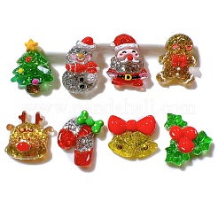 Transparente Harz-Cabochone mit Weihnachtsmotiv PW-WG91FD0-01