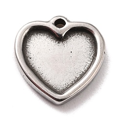 Anlaufgeschützte Fassungen für Cabochons und Charms aus Edelstahl 304 STAS-B024-67P