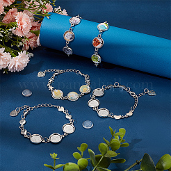 DIY-Set zur Herstellung von leeren Kuppelarmbändern und Fußkettchen DIY-NB0009-78